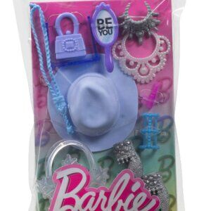 Barbie Doll Clothing Accessory Pack w/Icy Glam Theme Including Snowflake Purse